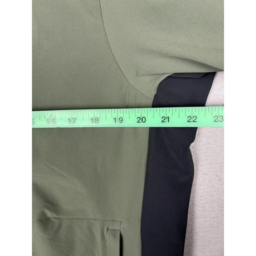 REI Co-op Jacket Mens Large Green Junction Hybrid Cycling Windbreaker Reflective